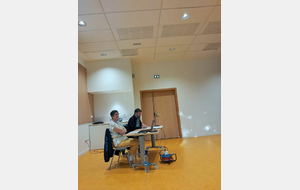 Notre président Sébastien et notre trésorière Pierrette. 