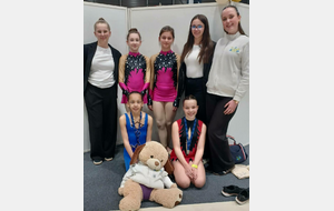 Le duo régional B TC avec Lenna (2ème) et Lya (3ème)